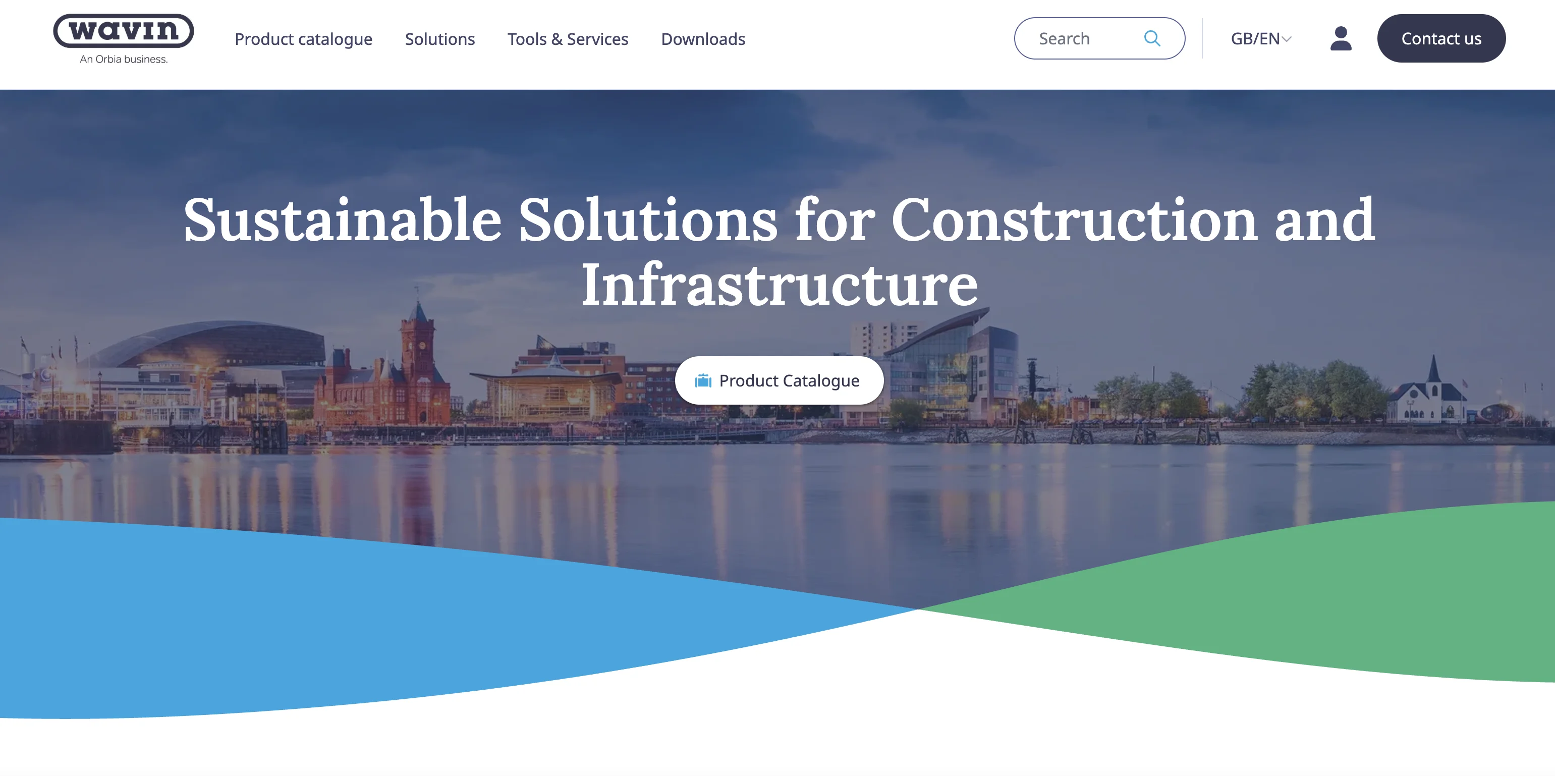 Wavin website screenshot